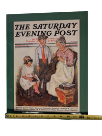 The Saturday Evening Post October 17, 1931 "Mending His Jacket" by Ellen Pyle 13in x 17in Print