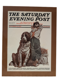 The Saturday Evening Post October 8, 1921 "St. Bernard for Sale" by Angus MacDonall 13in x 17in Print
