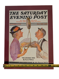 The Saturday Evening Post October 3, 1936 "Tipping the Scales" by Leslie Thrasher 13in x 17in Print