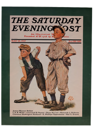 The Saturday Evening Post May 28, 1927 "Safe on Base" by Alan Foster 13in x 17in Print