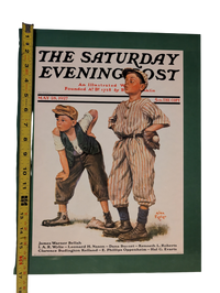The Saturday Evening Post May 28, 1927 "Safe on Base" by Alan Foster 13in x 17in Print