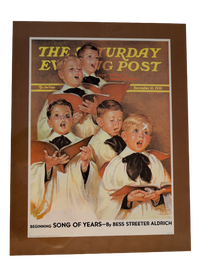 The Saturday Evening Post December 10, 1938 "Choir Boys Will Be Boys" by Frances Tipton Hunter 13in x 17in Print