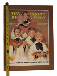 The Saturday Evening Post December 10, 1938 "Choir Boys Will Be Boys" by Frances Tipton Hunter 13in x 17in Print