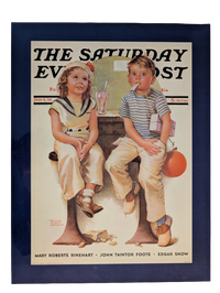 The Saturday Evening Post June 6, 1936 "No Money for Her Soda" by Frances Tipton Hunter 13in x 17in Print
