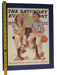 The Saturday Evening Post June 6, 1936 "No Money for Her Soda" by Frances Tipton Hunter 13in x 17in Print