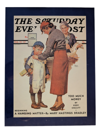 The Saturday Evening Post February 27, 1937 "New Woolies" by Frances Tipton Hunter 13in x 17in Print