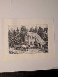 "At the Mill" by Raymond J. Mueller 126/450 print 16in x 20in