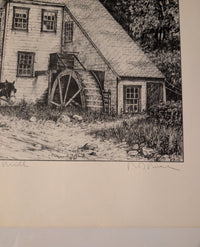 "At the Mill" by Raymond J. Mueller 126/450 print 16in x 20in