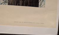 "The Telephone Lineman" by Norman Rockwell Print 27.5in x 37in
