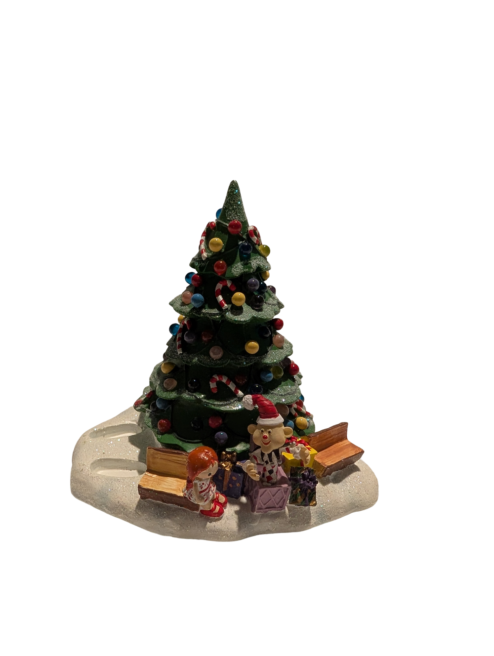Hawthorne Village Rudolph’s Christmas Town Village Collection "Bumble & Christmas Town Tree"