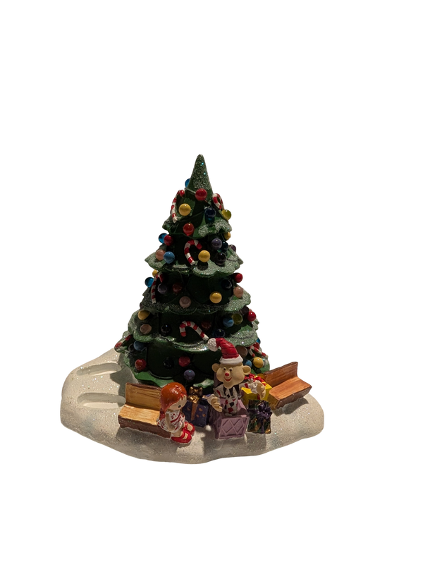 Hawthorne Village Rudolph’s Christmas Town Village Collection "Bumble & Christmas Town Tree"