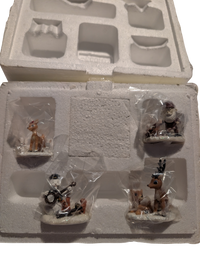 Hawthorne Village Rudolph’s Christmas Town Village Collection "Young Rudolph with Family and Friends Accessory Set"