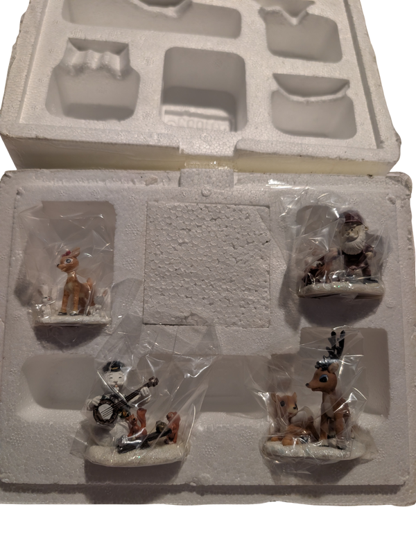 Hawthorne Village Rudolph’s Christmas Town Village Collection "Young Rudolph with Family and Friends Accessory Set"