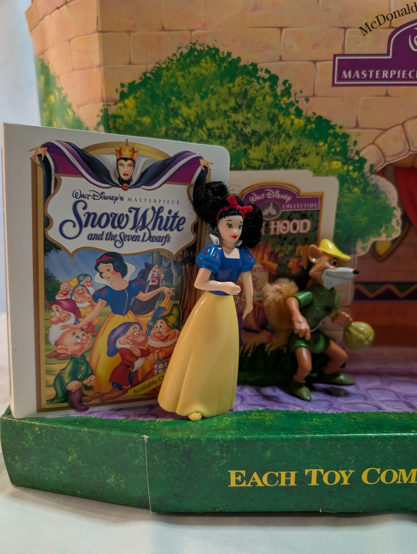 McDonald's Happy Meal Featuring Walt Disney Home Video Masterpiece Collection Display