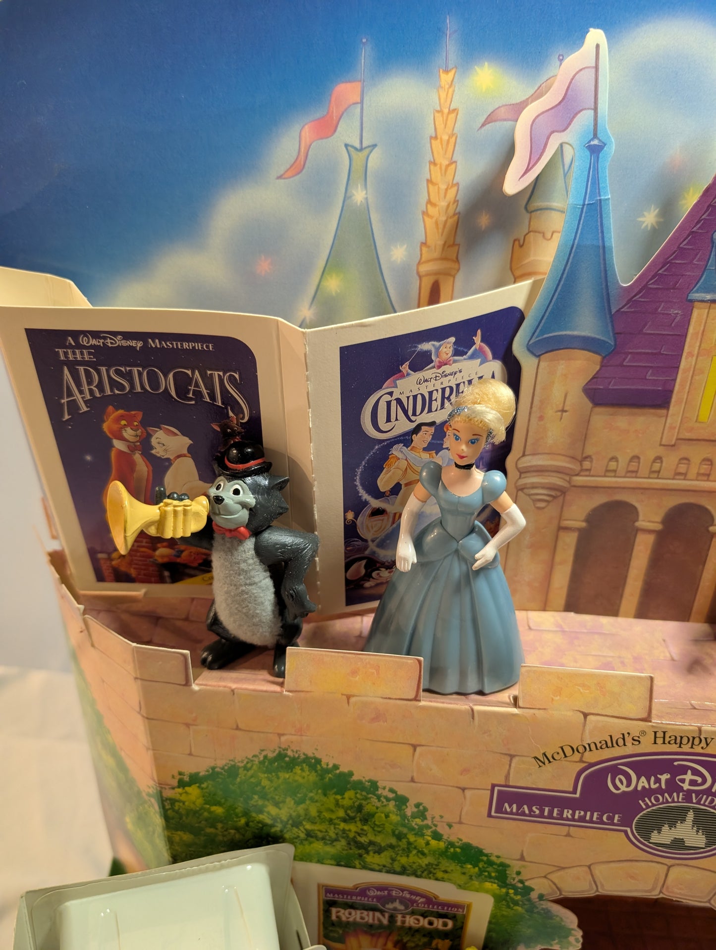 McDonald's Happy Meal Featuring Walt Disney Home Video Masterpiece Collection Display