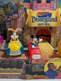 McDonald's Happy Meal Featuring 40 Years of Adventures Disneyland Happy Meal Toy Display