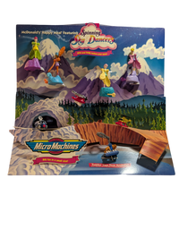 McDonald's Happy Meal Featuring Spinning Sky Dancers & Micro Machines Toy Display