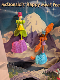 McDonald's Happy Meal Featuring Spinning Sky Dancers & Micro Machines Toy Display