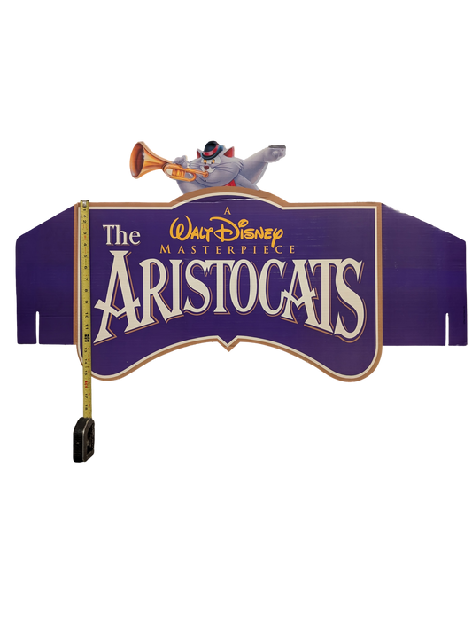 "The Aristocats" A Walt Disney Masterpiece Video Store Standee