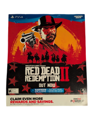 Red Dead Redemption II PS4 Game Stop Poster 24in x 28in