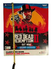 Red Dead Redemption II PS4 Game Stop Poster 24in x 28in
