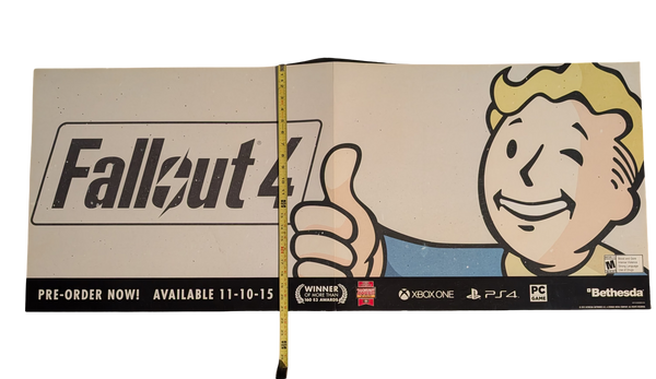 Fallout 4 two-sided Game Poster 21in x 52.5in