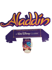 "Aladdin" A Walt Disney Classic Video Store Standee