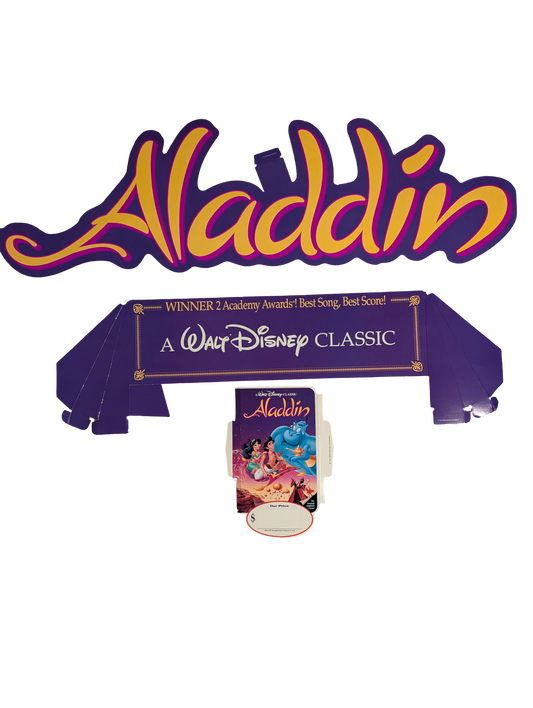 "Aladdin" A Walt Disney Classic Video Store Standee