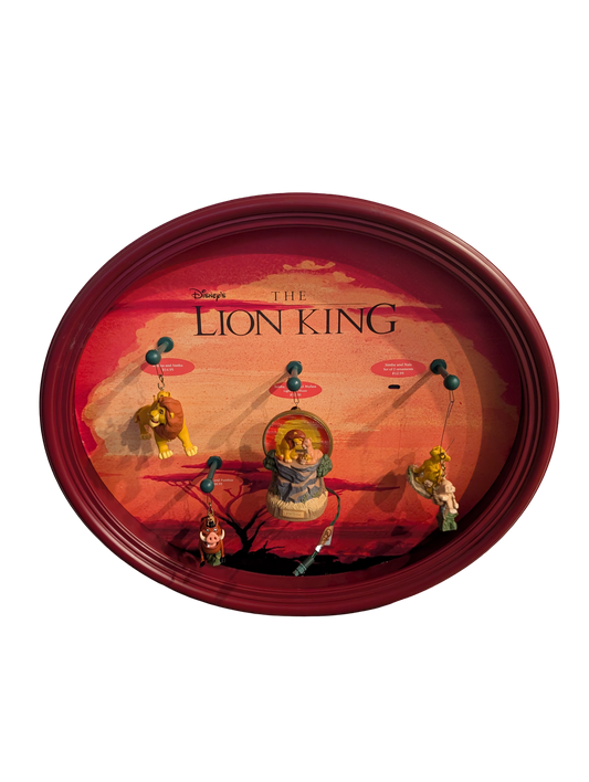 The Lion King 1997 Hallmark Keepsake Ornaments (4) with Display