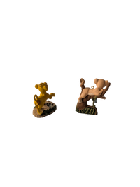 The Lion King 1997 Hallmark Keepsake Ornaments (4) with Display