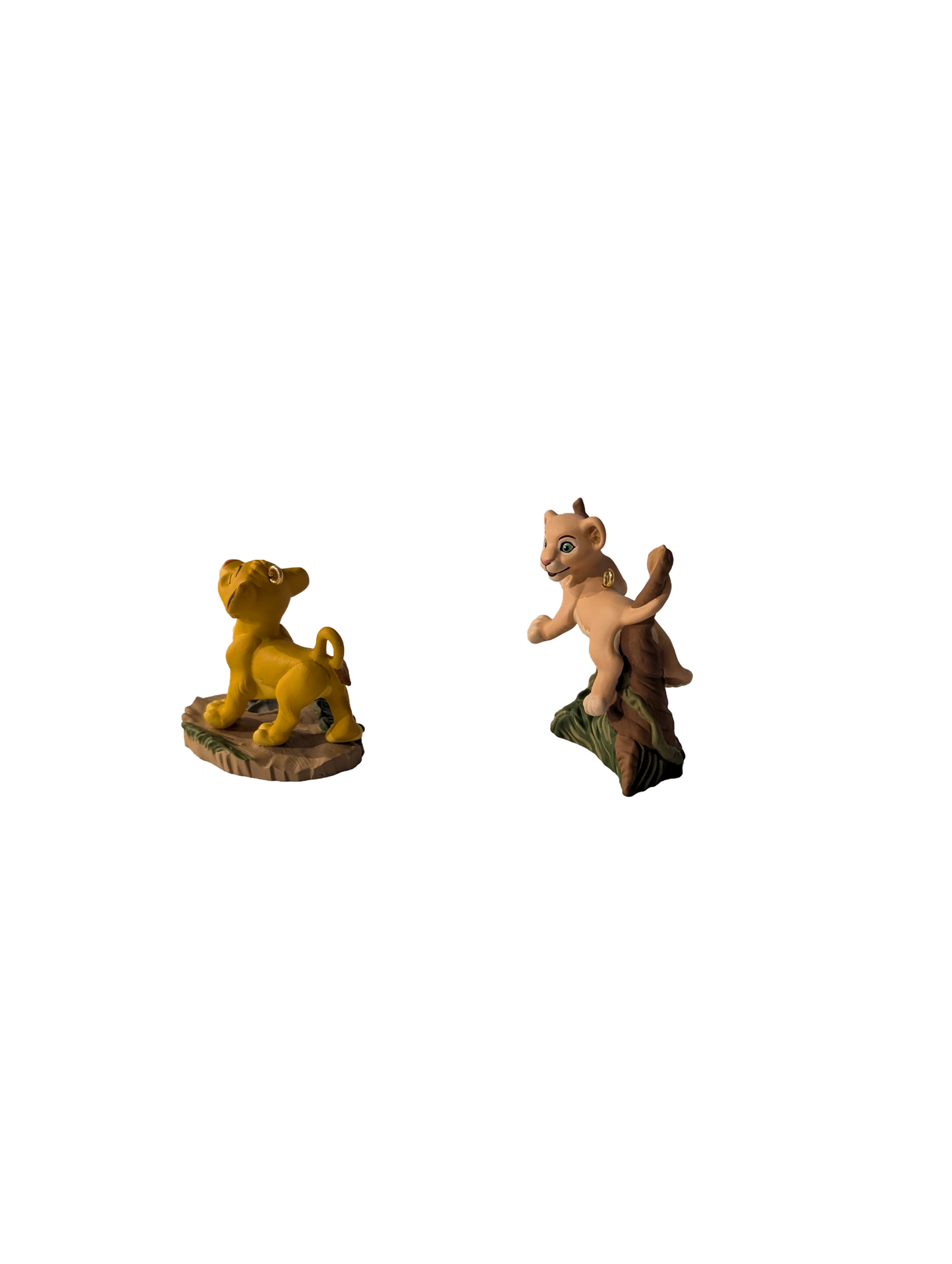 The Lion King 1997 Hallmark Keepsake Ornaments (4) with Display