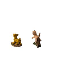 The Lion King 1997 Hallmark Keepsake Ornaments (4) with Display
