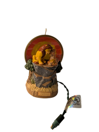The Lion King 1997 Hallmark Keepsake Ornaments (4) with Display