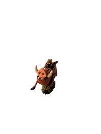 The Lion King 1997 Hallmark Keepsake Ornaments (4) with Display
