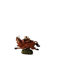 The Lion King 1997 Hallmark Keepsake Ornaments (4) with Display
