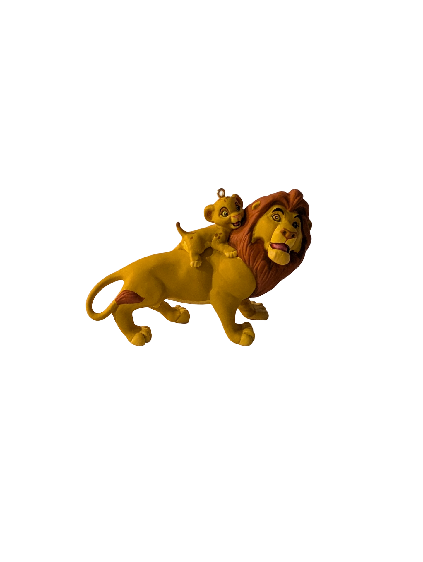 The Lion King 1997 Hallmark Keepsake Ornaments (4) with Display