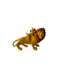 The Lion King 1997 Hallmark Keepsake Ornaments (4) with Display