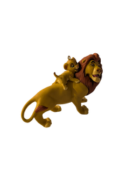 The Lion King 1997 Hallmark Keepsake Ornaments (4) with Display