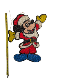 Santa Mickey Mouse Melted Plastic Popcorn Decoration