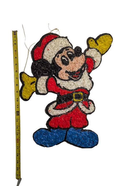 Santa Mickey Mouse Melted Plastic Popcorn Decoration