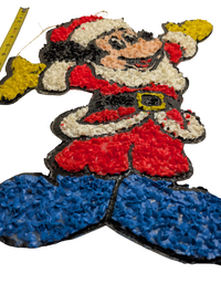 Santa Mickey Mouse Melted Plastic Popcorn Decoration