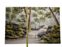 Babbling Brook in the woods acrylic painting 20in x 30in Canvas Board Version 2