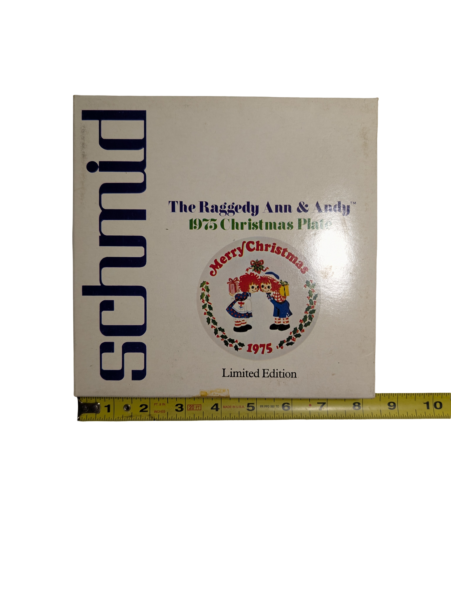 The Raggedy Ann & Andy 1975 Christmas Plate Limited Edition