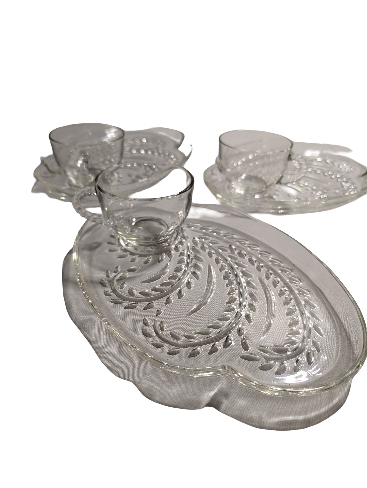 Hospitality Snack Set - Three Plates and cups