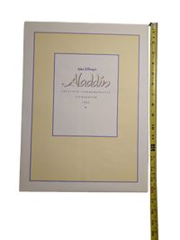 Walt Disney's Aladdin Exclusive Commemorative Lithograph 1993 12in x 16in