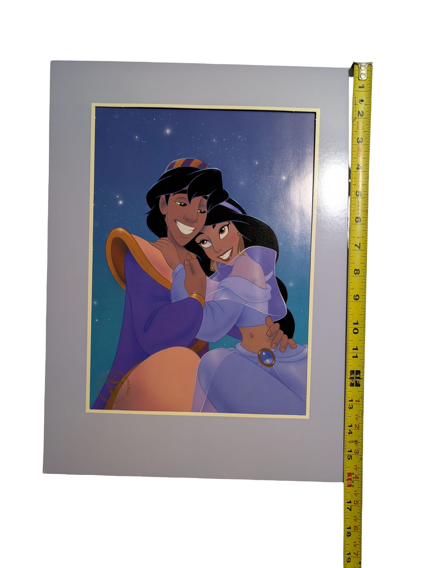 Walt Disney's Aladdin Exclusive Commemorative Lithograph 1993 12in x 16in