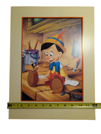 Walt Disney's Pinocchio Exclusive Commemorative Lithograph 1993 12in x 16in