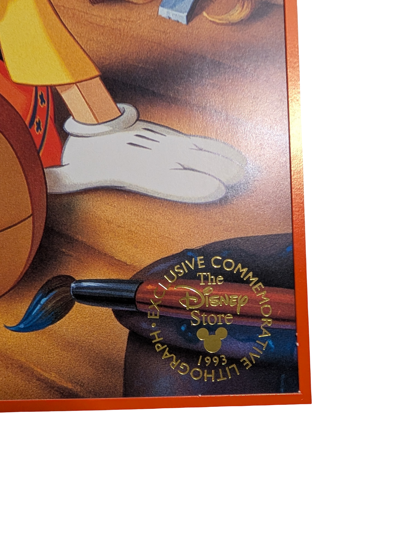 Walt Disney's Pinocchio Exclusive Commemorative Lithograph 1993 12in x 16in