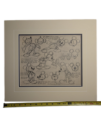 Certified Original Model Sheet MICKEY MOUSE by Don Towsley 07/20/37
