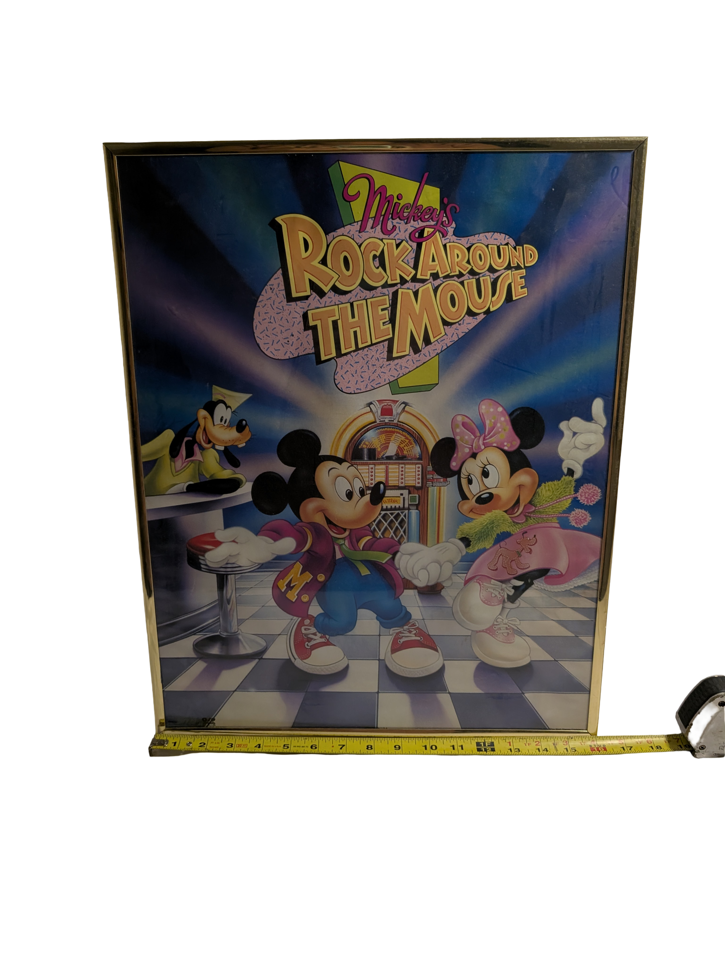 Mickey's Rock Around the Mouse Poster 16in x 20in Framed